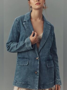 Maeve Oversized Denim Blazer